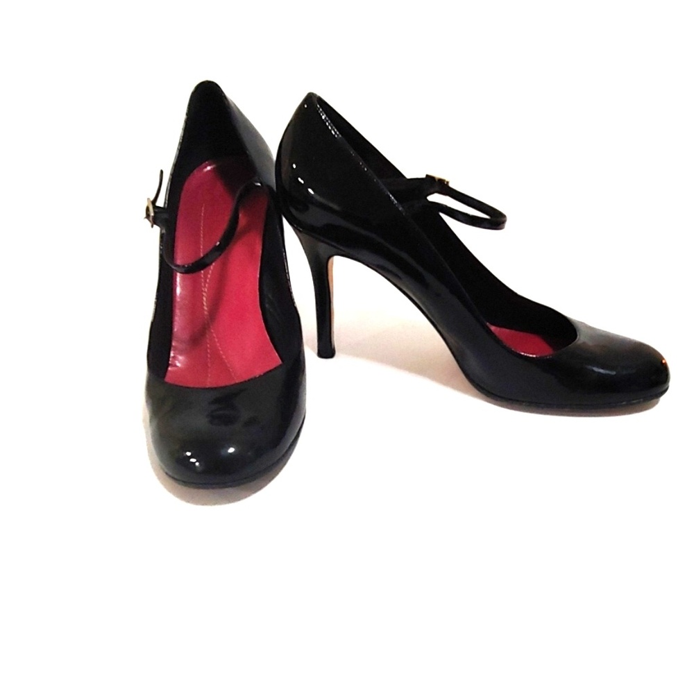 Kate Spade black patent leather pumps